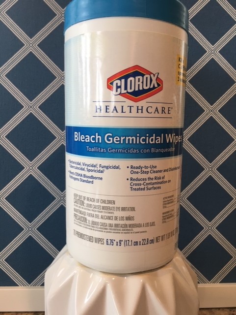 wipes bleach clorox germicidal healthcare tubs case